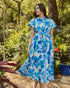 Darien Floral Aurelia Babydoll Midi Dress
